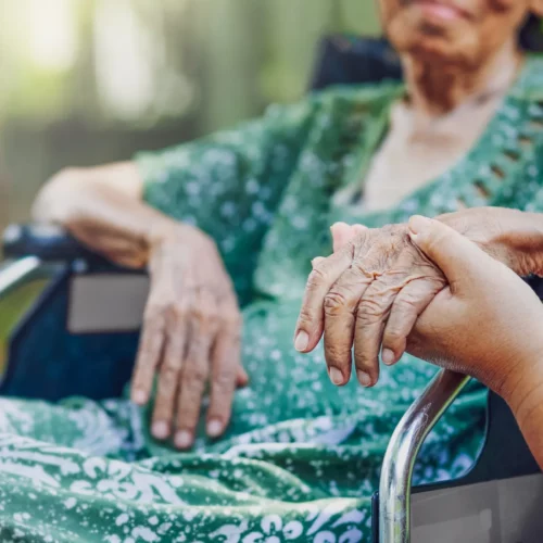 Elderly Asian Woman On Wheelchair — Jonesboro, AR — East Arkansas Area Agency On Aging